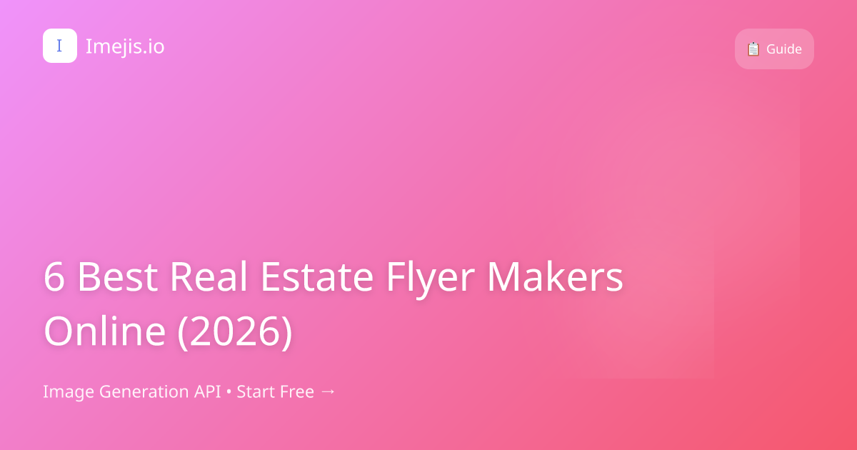 6 Best Real Estate Flyer Makers Online (2026)