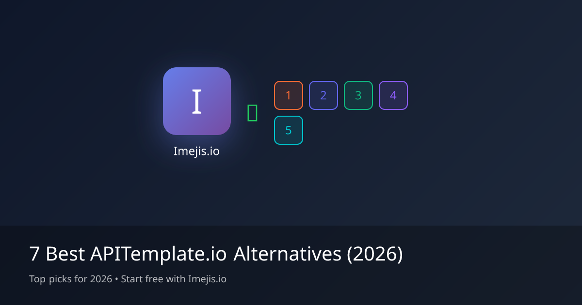 7 Best APITemplate.io Alternatives (2026)