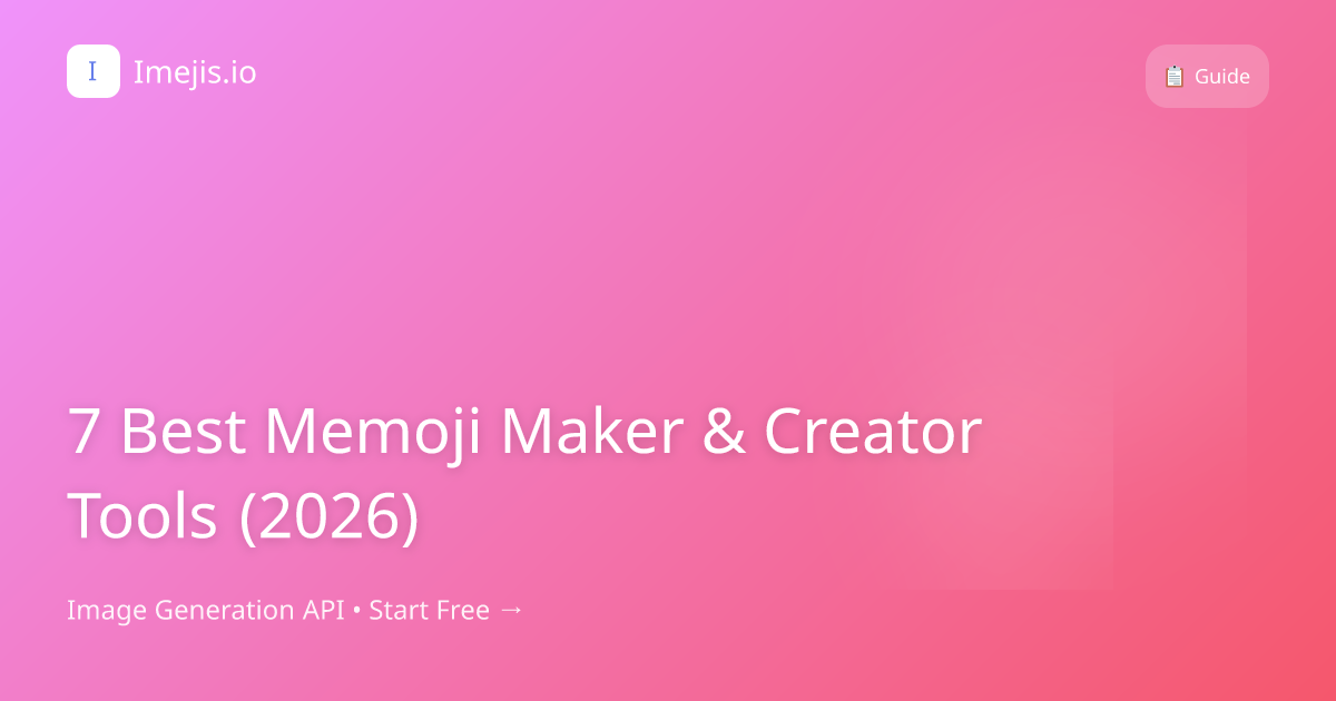 7 Best Memoji Maker & Creator Tools (2026)
