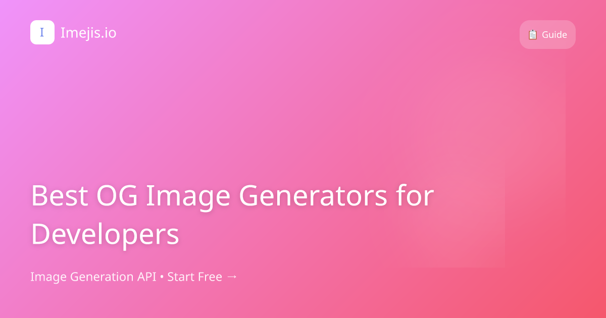 Best OG Image Generators for Developers