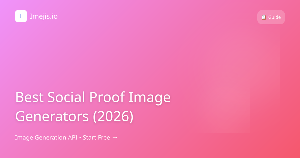 Best Social Proof Image Generators (2026)