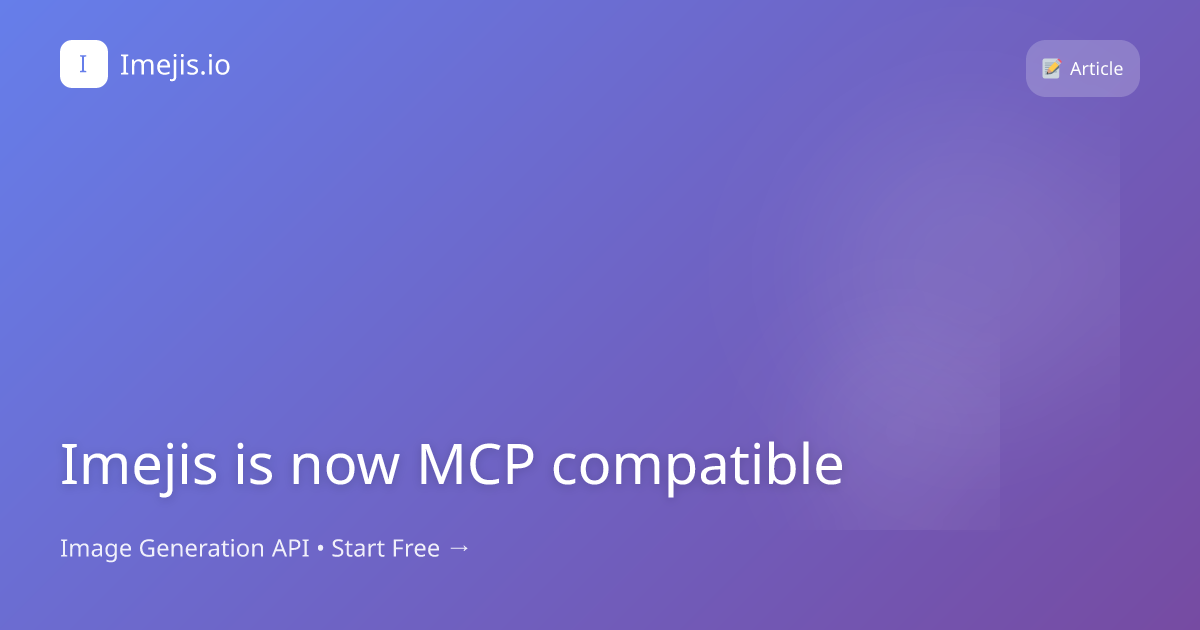 Imejis Is Now MCP Compatible