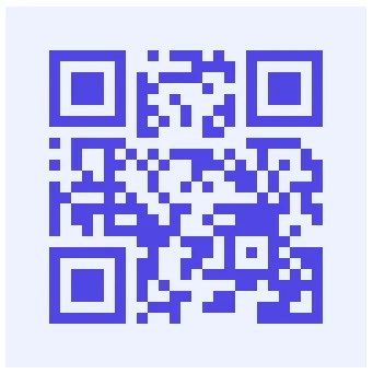 QR code in brand colors