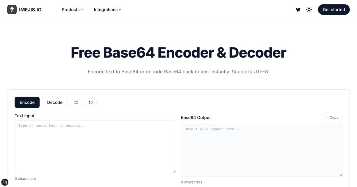 Free Base64 Encoder & Decoder