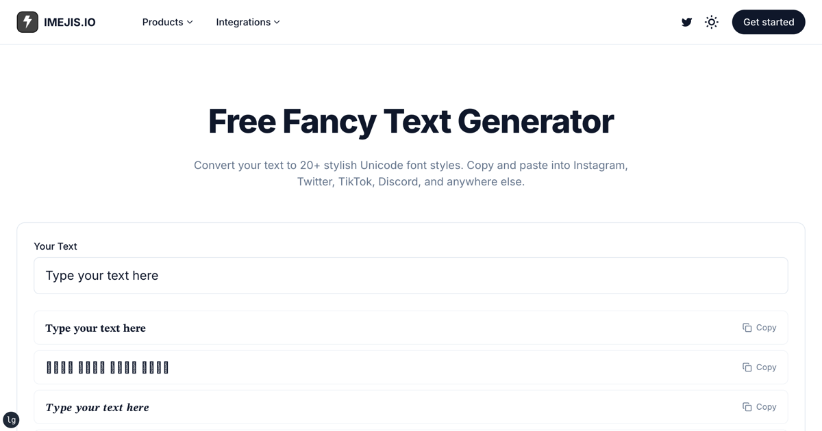 Free Fancy Text Generator