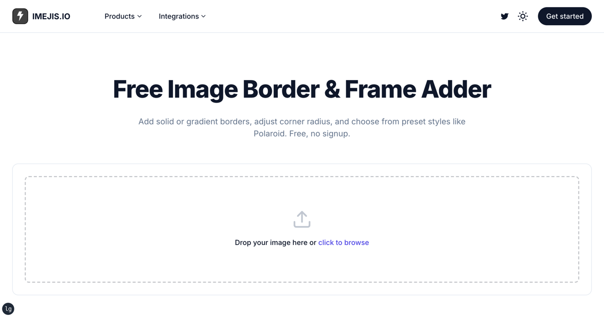 Free Image Border Tool