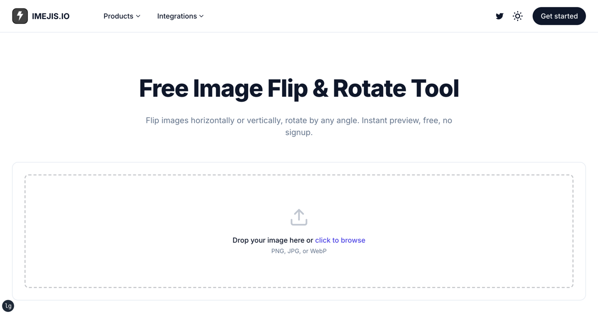 Free Image Flip & Rotate Tool