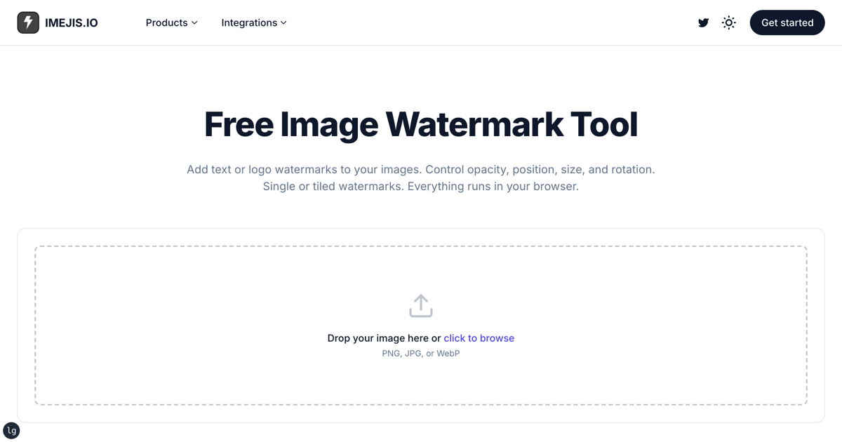 Free Image Watermark Tool