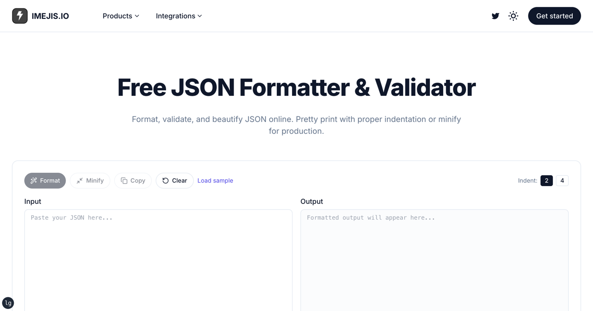 Free JSON Formatter & Validator