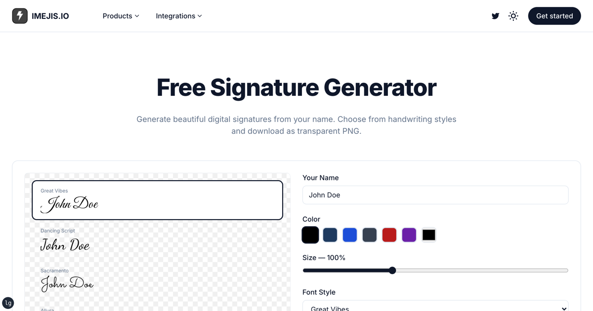 Free Signature Generator