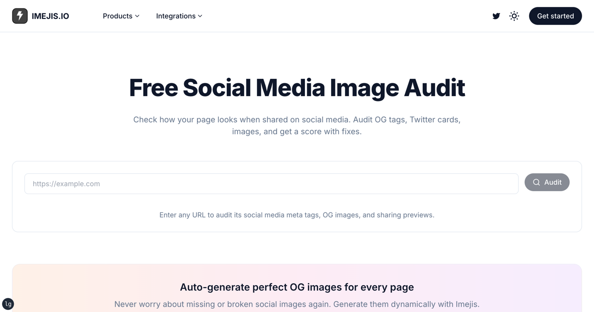 Free Social Media Image Audit