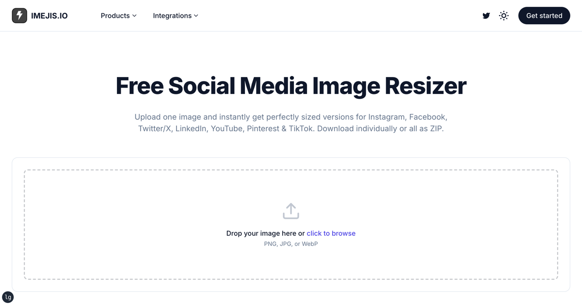 Free Social Media Image Resizer