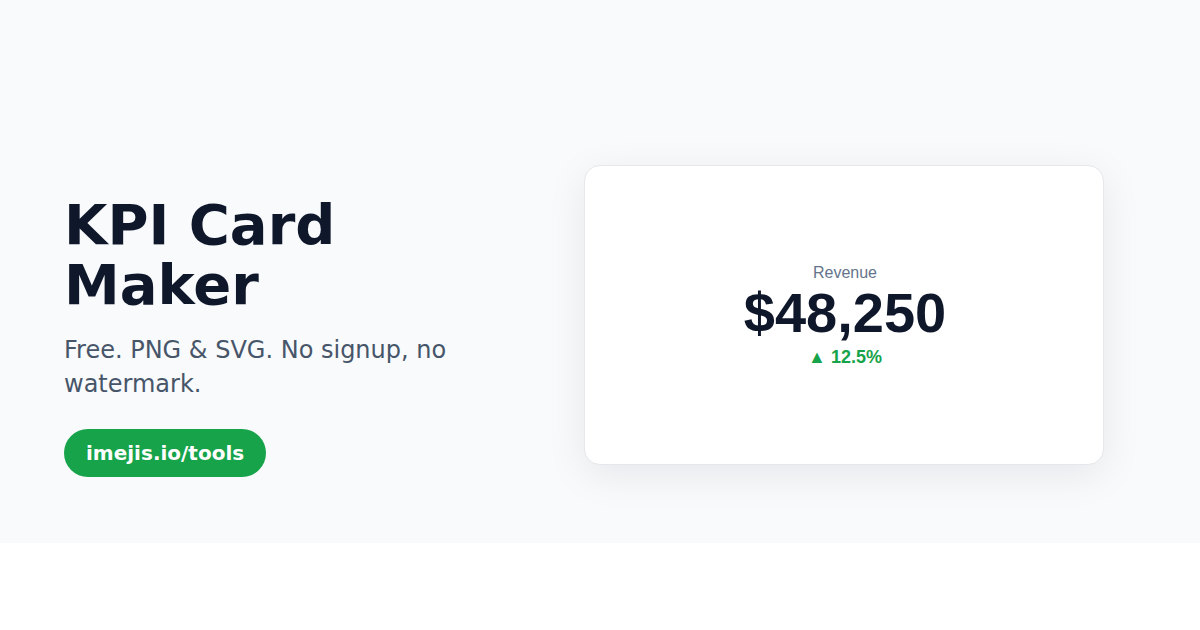 KPI Card Maker